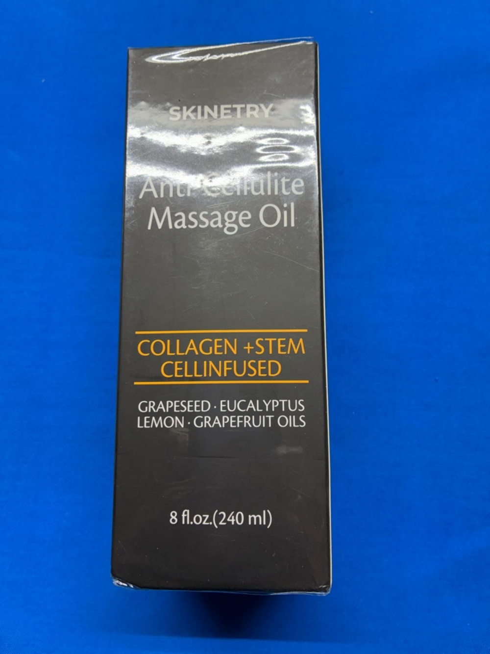 Skinetry Anti-Cellulite Massage Oil - Black & Gold Packaging